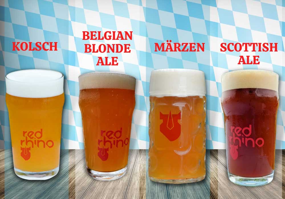 Beers at Red Rhino for Oktoberfest Bangalore 2021