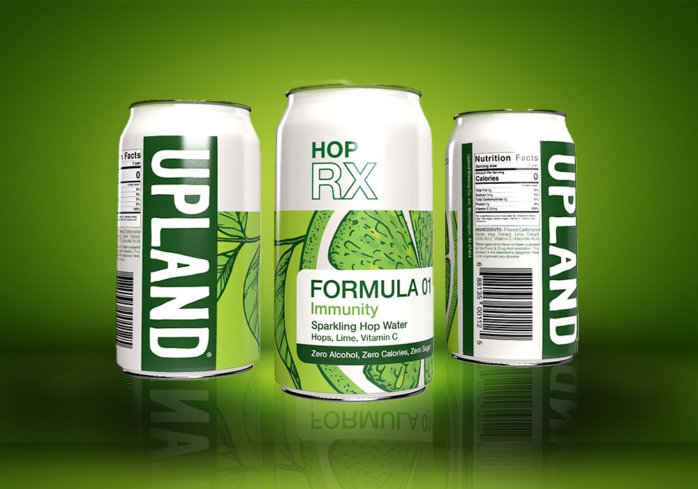 UPLAND BREWING COMPANY UNVEILS HOPRX,  THE COMPANY’S FIRST NON-ALCOHOLIC BEVERAGE